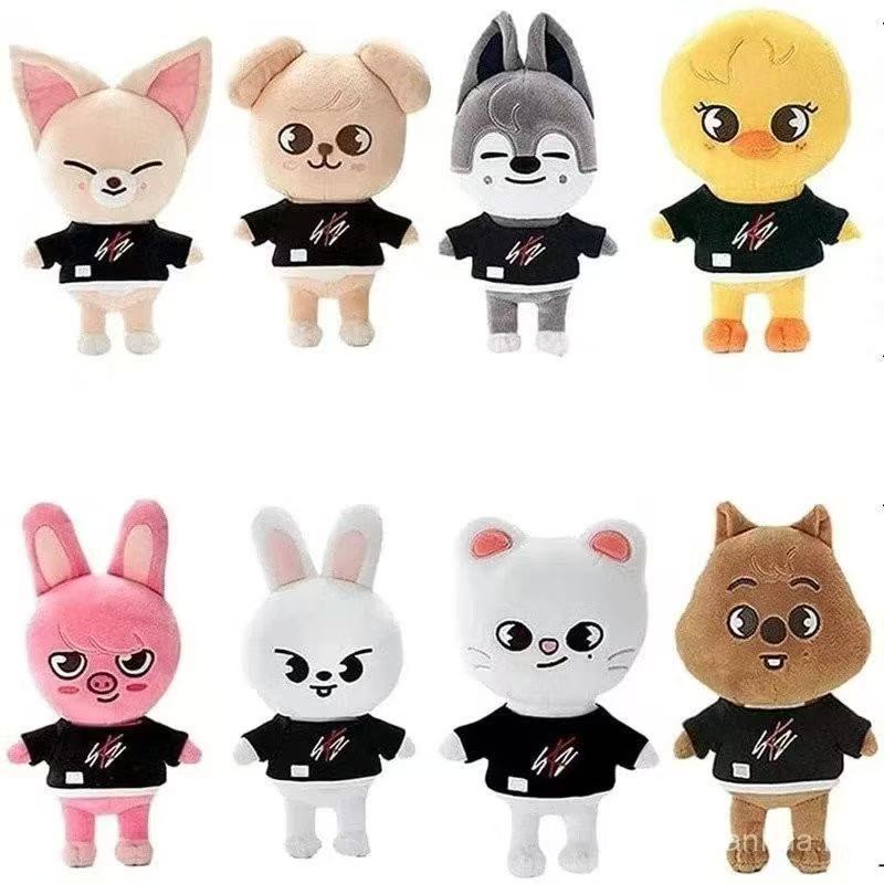 Pelúcia Skzoo Kpop Stray Kids 25cm – Boneco Antialérgico Estilo Cartoon e Fofo