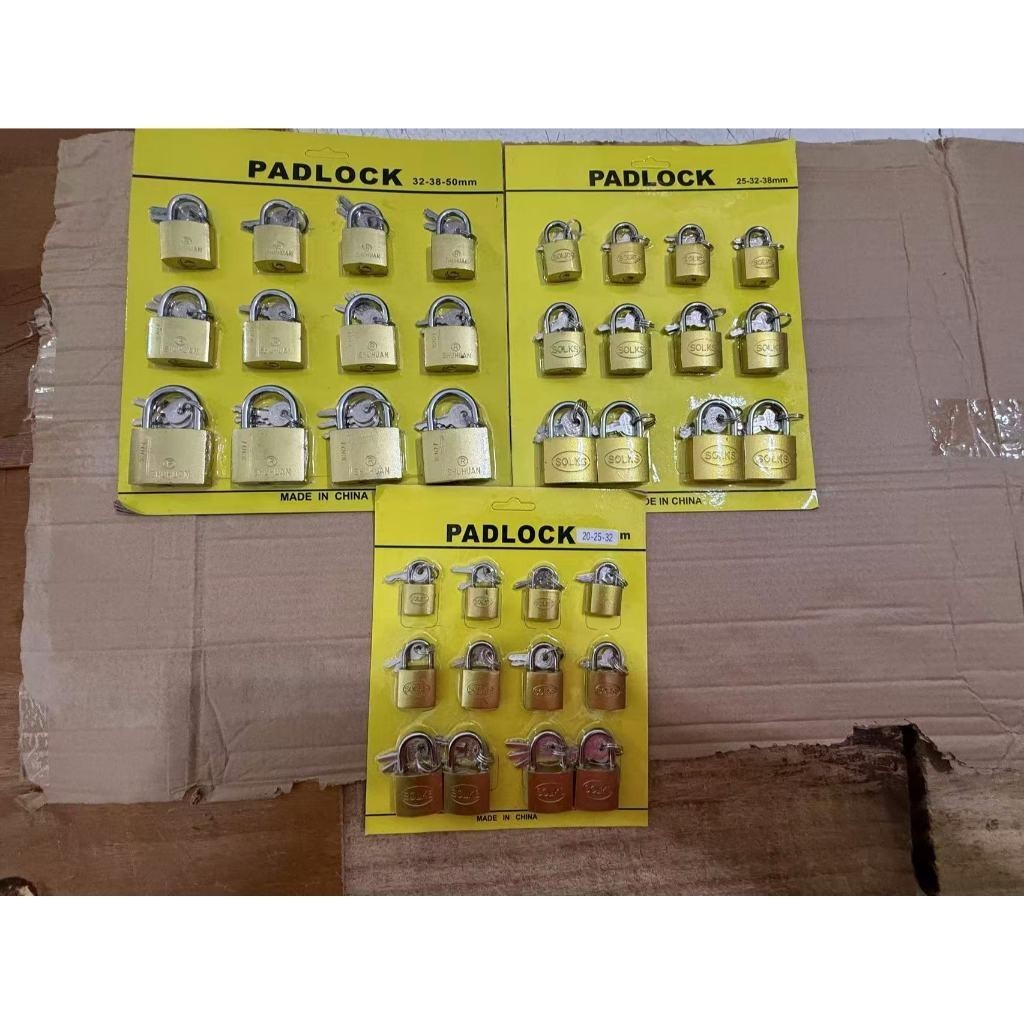 Cadeado De Aço Maciço Reforçado pra arnaris e portao  c/ 3 Chaves