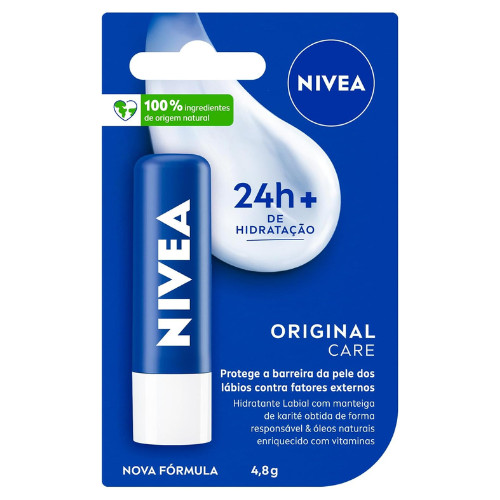 Protetor Labial Nivea 4,8g 24h Hidratação