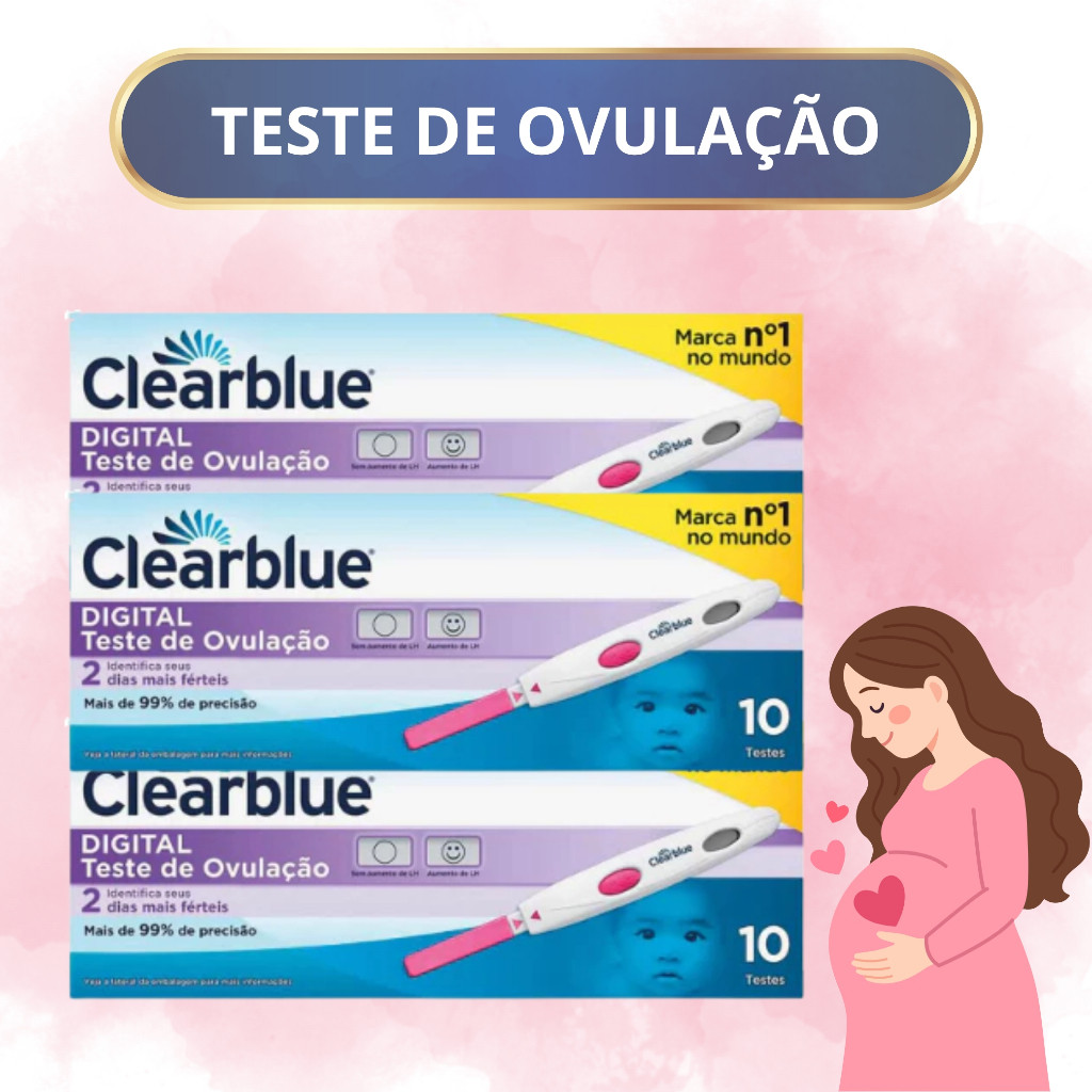 Teste de Ovulação Digital Clearblue 10 Unidades