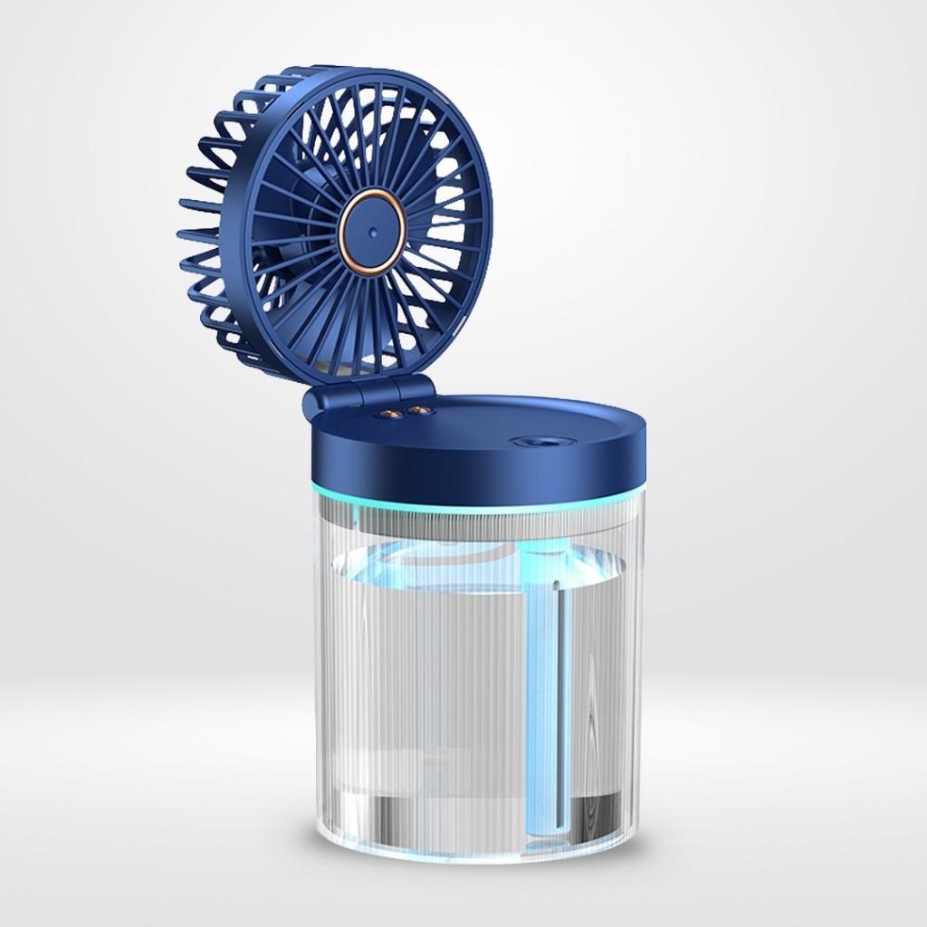Mini Ventilador Umidificador Climatizador De Ar Com Reservatório Para Água E Gelo Portátil 110V/220V