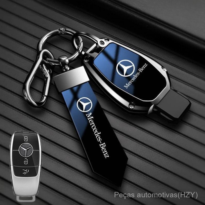 Capa de Chave de Carro em Liga de Zinco Mercedes Benz para W212 c260l gle350 a200l glb220 glc300 W204 W212 GLC GLA W205 