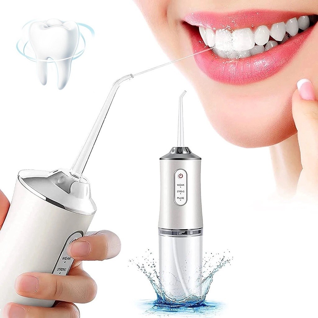 Irrigador Oral Portátil Recarregável 220ml com 3 Modos de Uso