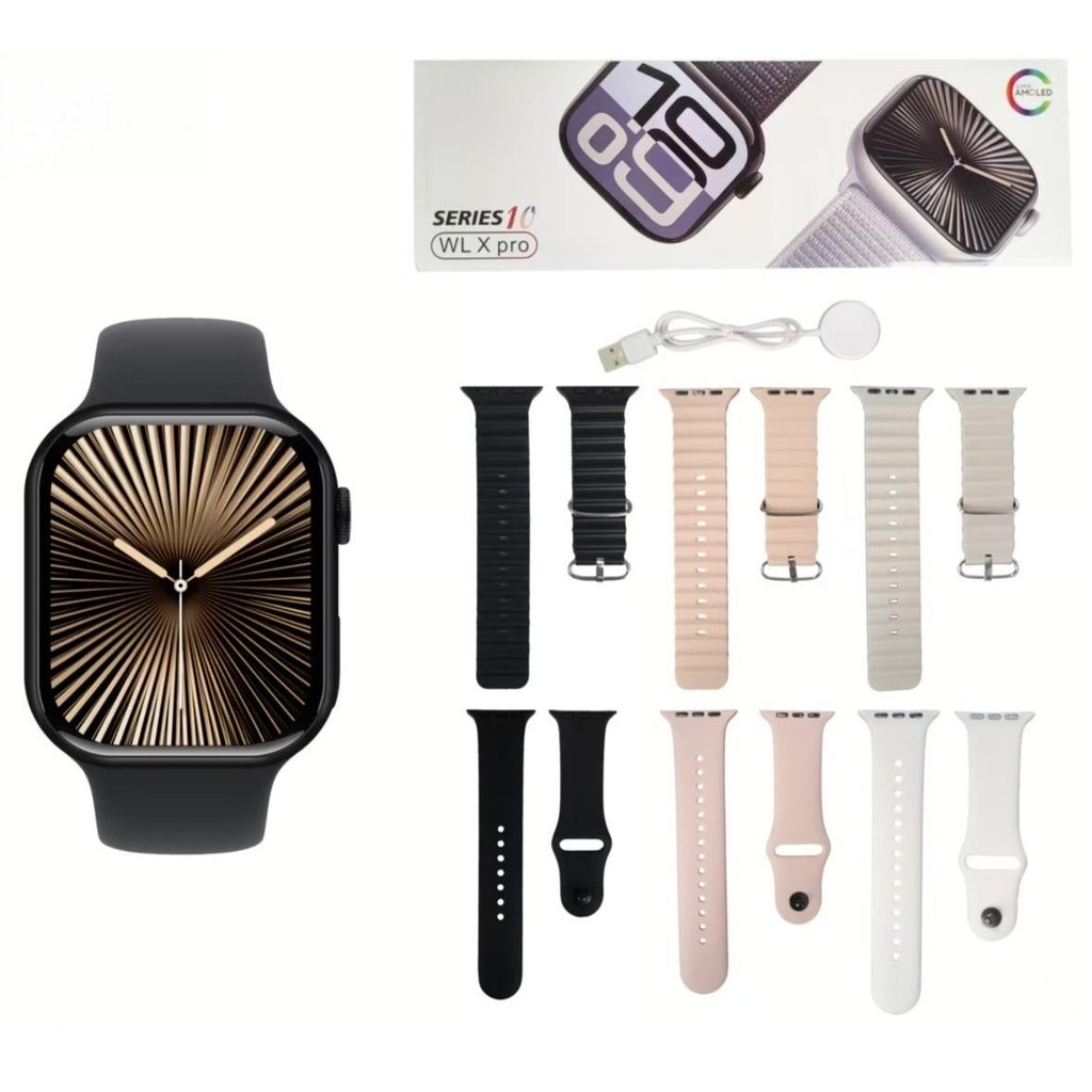 smartwatch masculino WL X PRO(46mm) masculino inteligente series 10 2 Pulseiras GPS Esportes