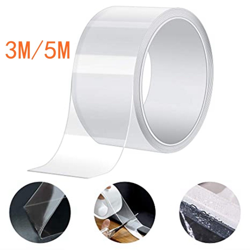 Fita Adesiva Transparente Auto-3/5M À Prova D'água Para Banheira De Cozinha Sink Mildewproof Forte Banho