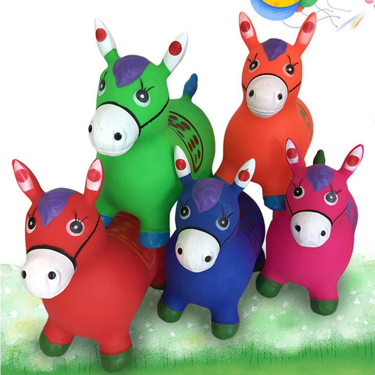 Cavalinho Upa Upa inflavel Pocoto Brinquedo Pula Pula Musica Infantil Com Musica e Led