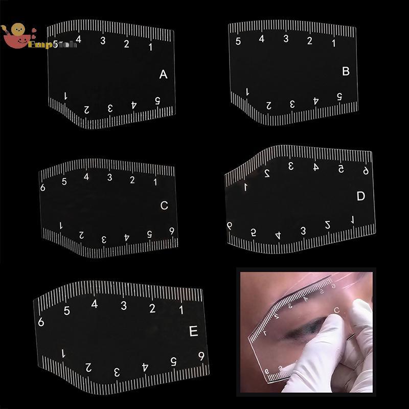 EMCH > 5 Pçs Sobrancelha Moldar Estêncil Portátil Shaper Desenho Design Régua Presente Novo