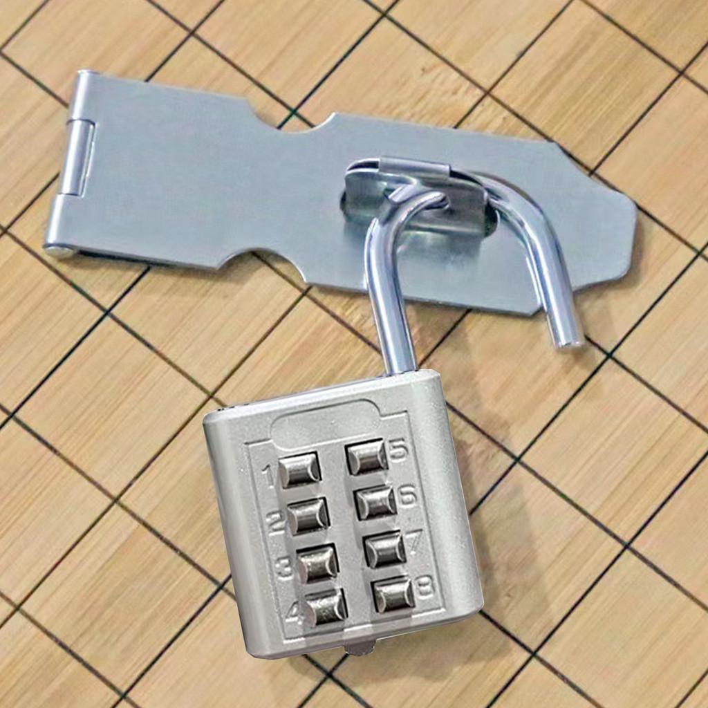 Cadeado de Bagagem de Liga de Zinco com Senha de Combinação de 8 Dígitos para Viagem Antifurto