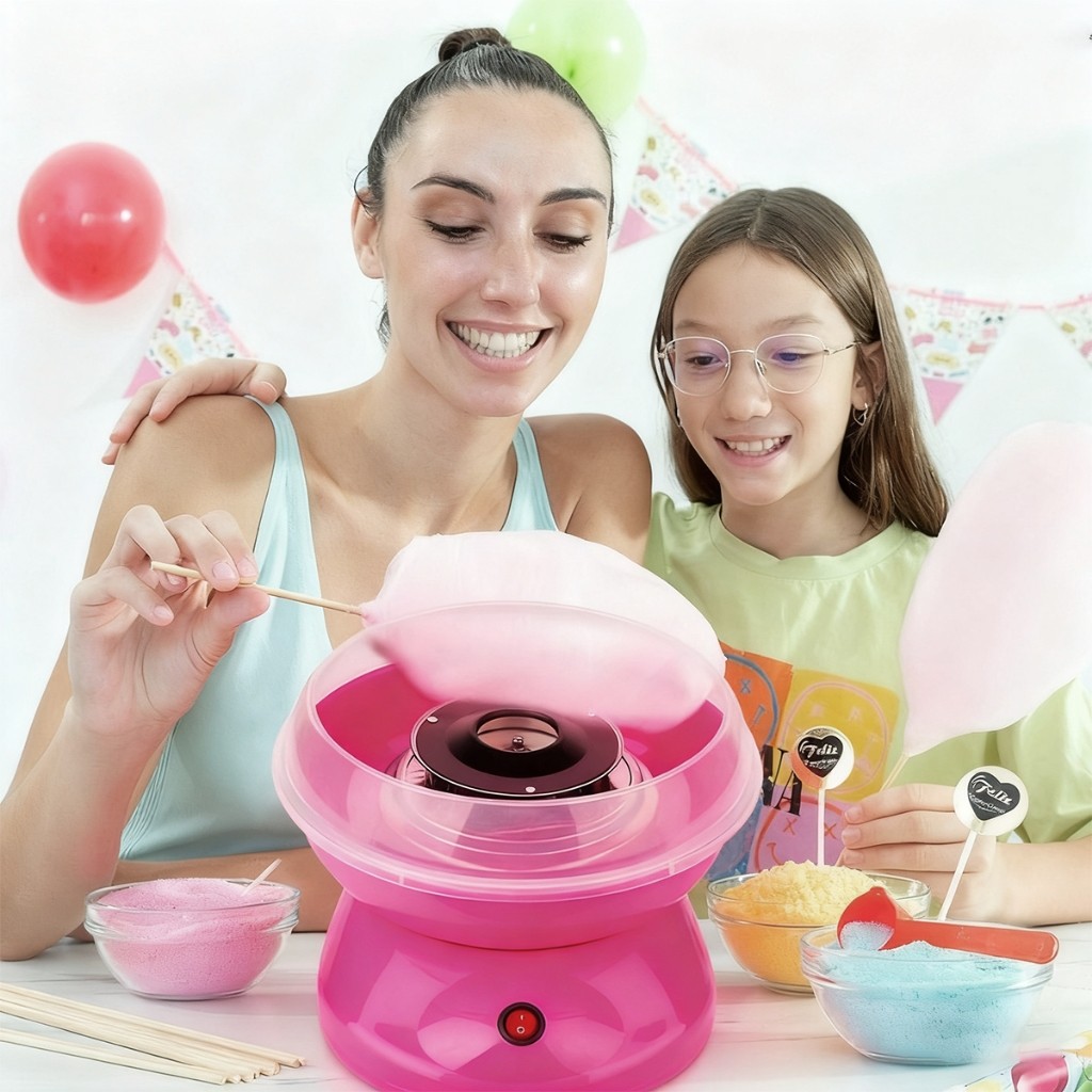 Máquina de Algodão Doce Caseira Pequena para Infantis 110V / 220V