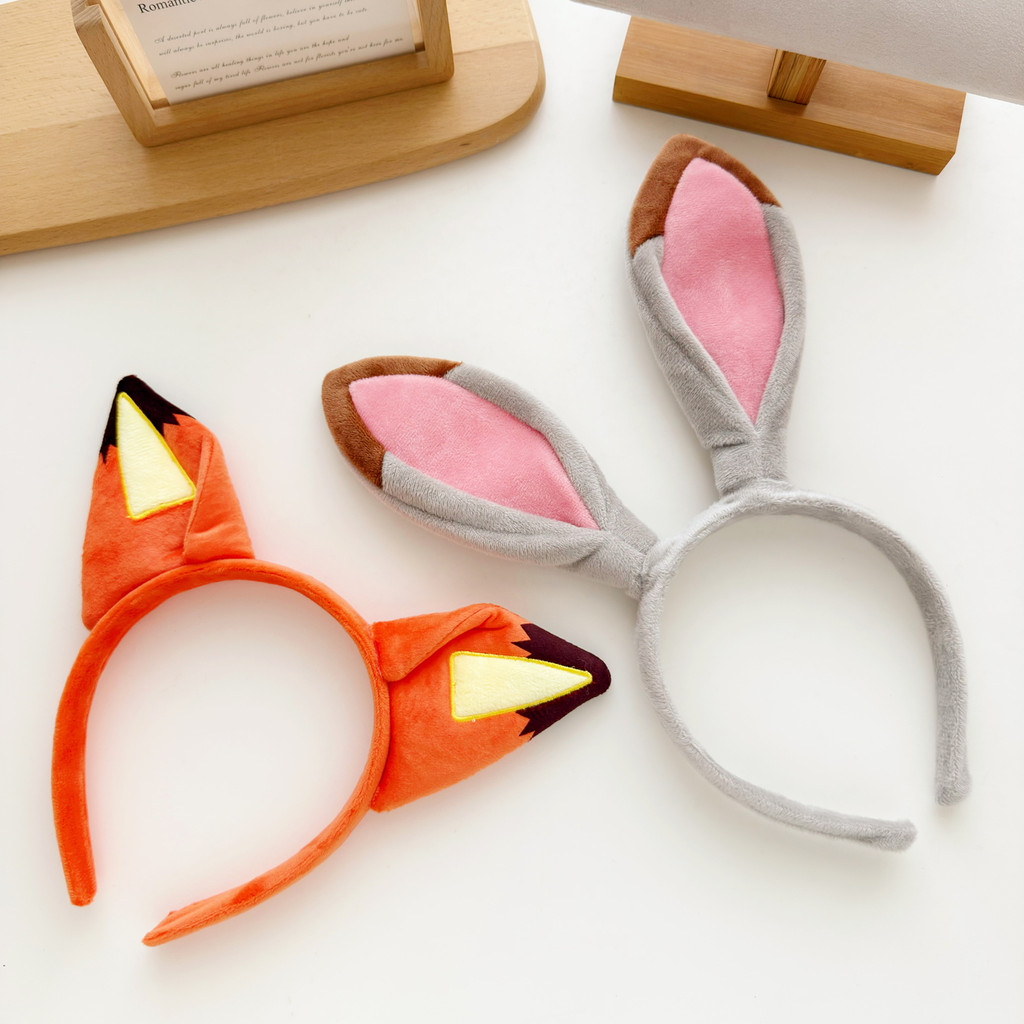 1 Pçs Dos Desenhos Animados Zootopia 2 Raposa Nick/Coelho Judy Earband Argola De Cabelo Super Bonito Hairpin Paraíso Fot