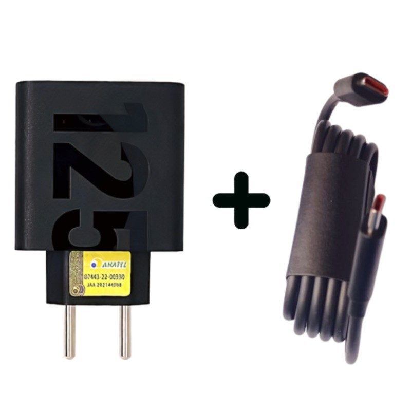 Carregador Turbo 125w Tipo C 68w tipo-c  Para Tudos os telefones
