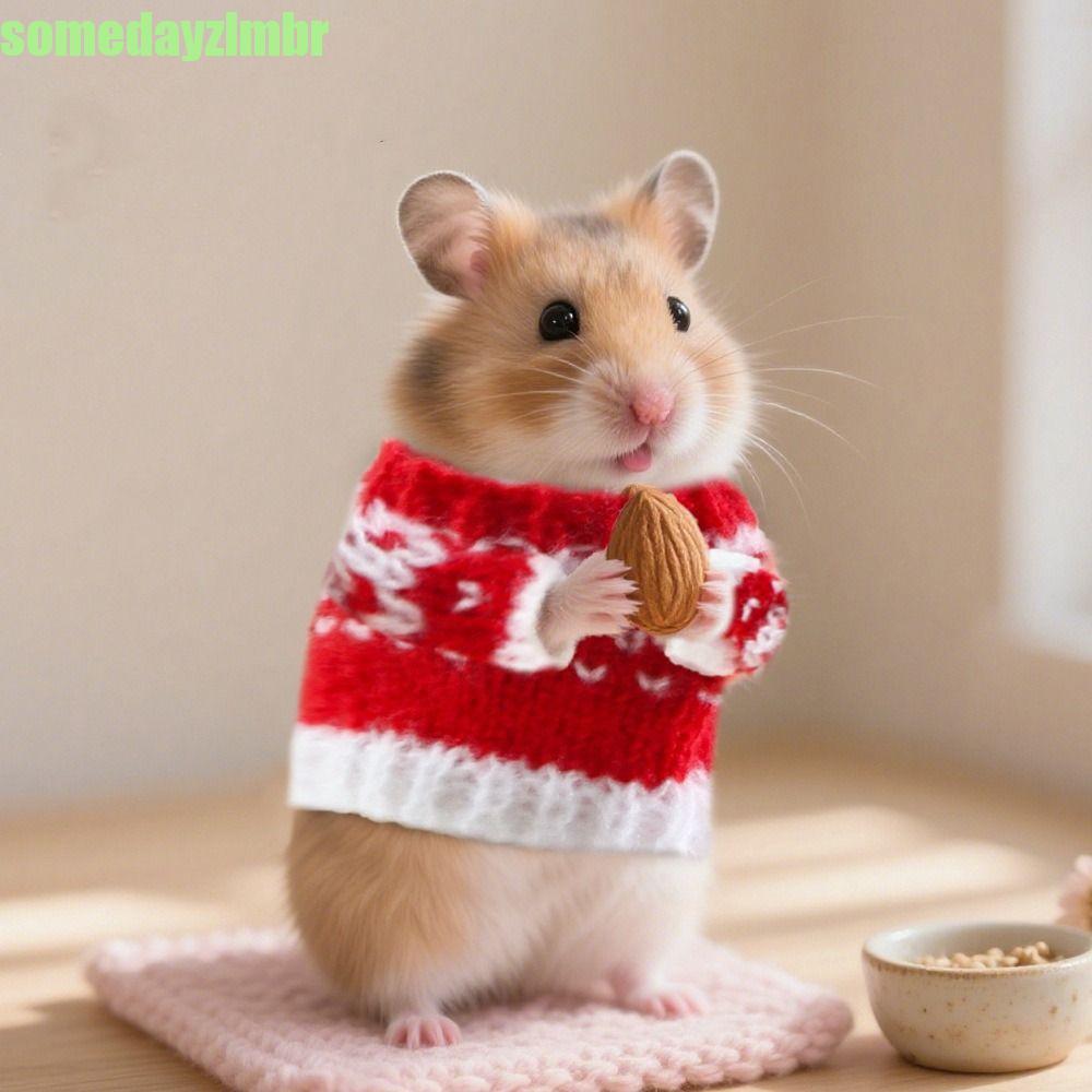 SOMEDAYZL0M Suéter Para Animais De Estimação Pequenos , Fofo De Hamster À Prova De Mastigação De Malha Macio E Quente Pa