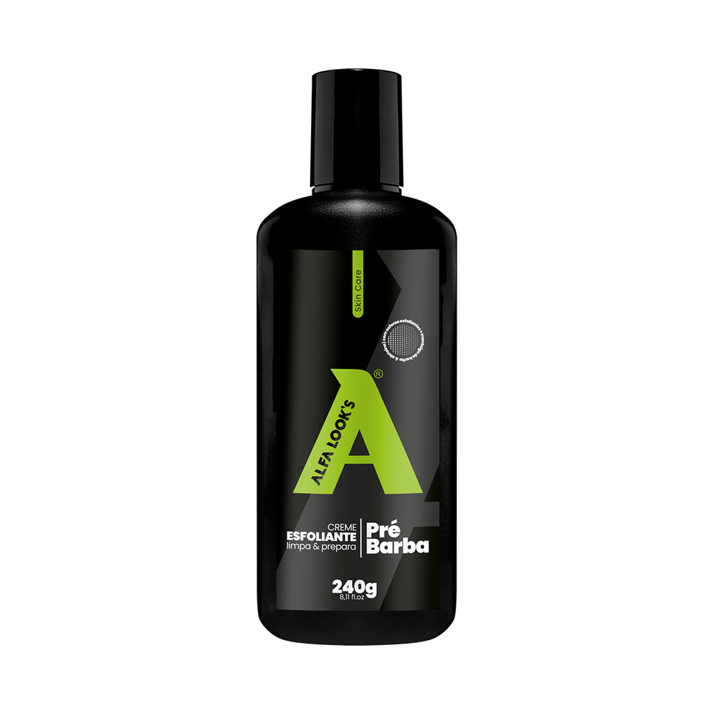 CREME ESFOLIANTE PRÉ BARBA 240G ALFA LOOK'S