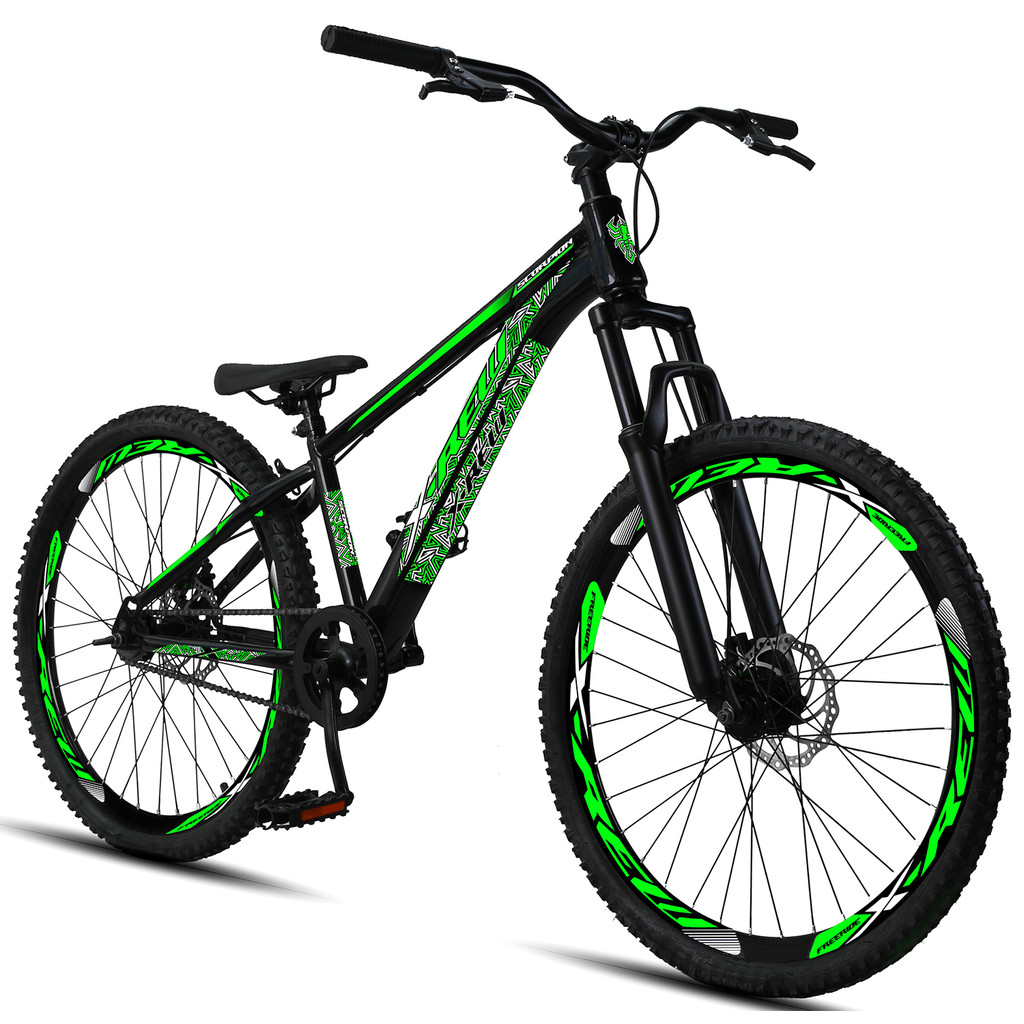 Bicicleta Aro 26 Freeride X-rew Freios A Disco Coroa Única
