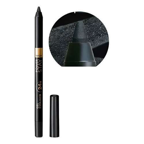 Lapis Delineador Em Gel Para Olhos Power Stay Avon 1,2g preto estelar
