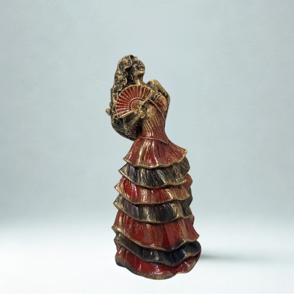 Escultura Pomba Gira Cigana Vintage Resina 10 cm