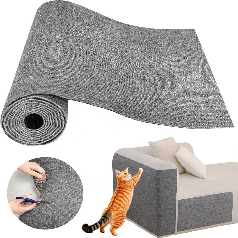 Arranhador Adesivo Grande Tapete arranhador para gatos, fácil de colar