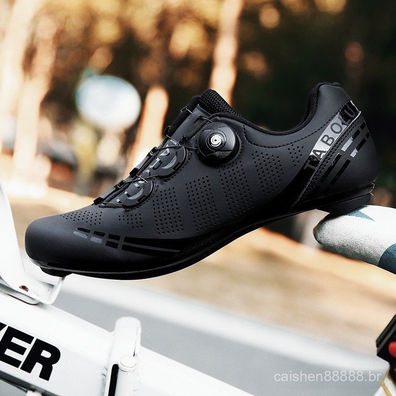 Sapato De Ciclismo Masculino Com Trava SPD Profissional/Bicicleta NZ0P AZ98