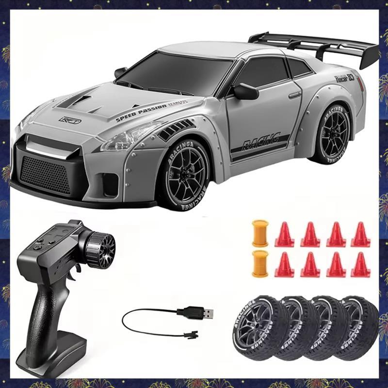 Carro De Drift RC Equipado Com Luz LED , Escala 1 : 24 , Controle Remoto , 2.4GHz , Até 20 Km/H , Pneu À Deriva , Corrid
