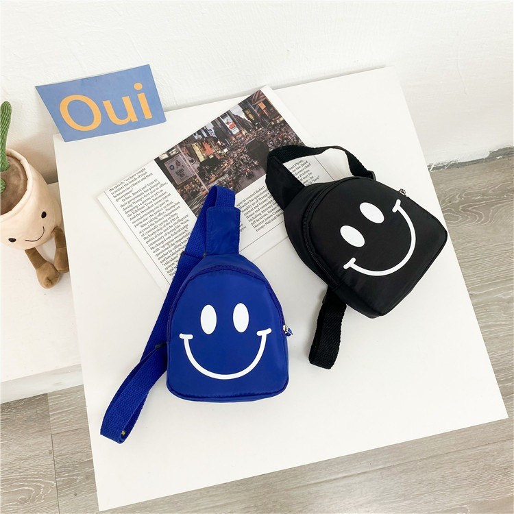 Bolsa para Crianças Pequenas com Estampa de Sorrissos Adoráveis - Modo de Porte: Ombro ou Peito