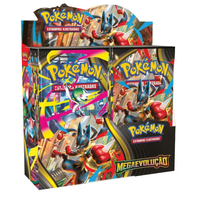 Caixa Pokémon - 36 Booster Mega Evolução | Copag Pokémon Português