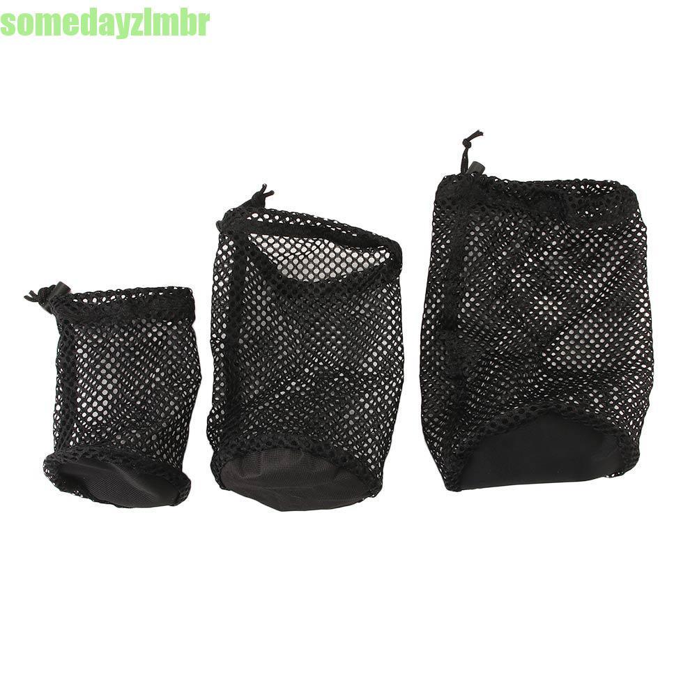 SOMEDAYZL0M Bolsa De Malha De Golfe Leve 16/32/56 Bola De Nylon Transporte Preta Armazenamento