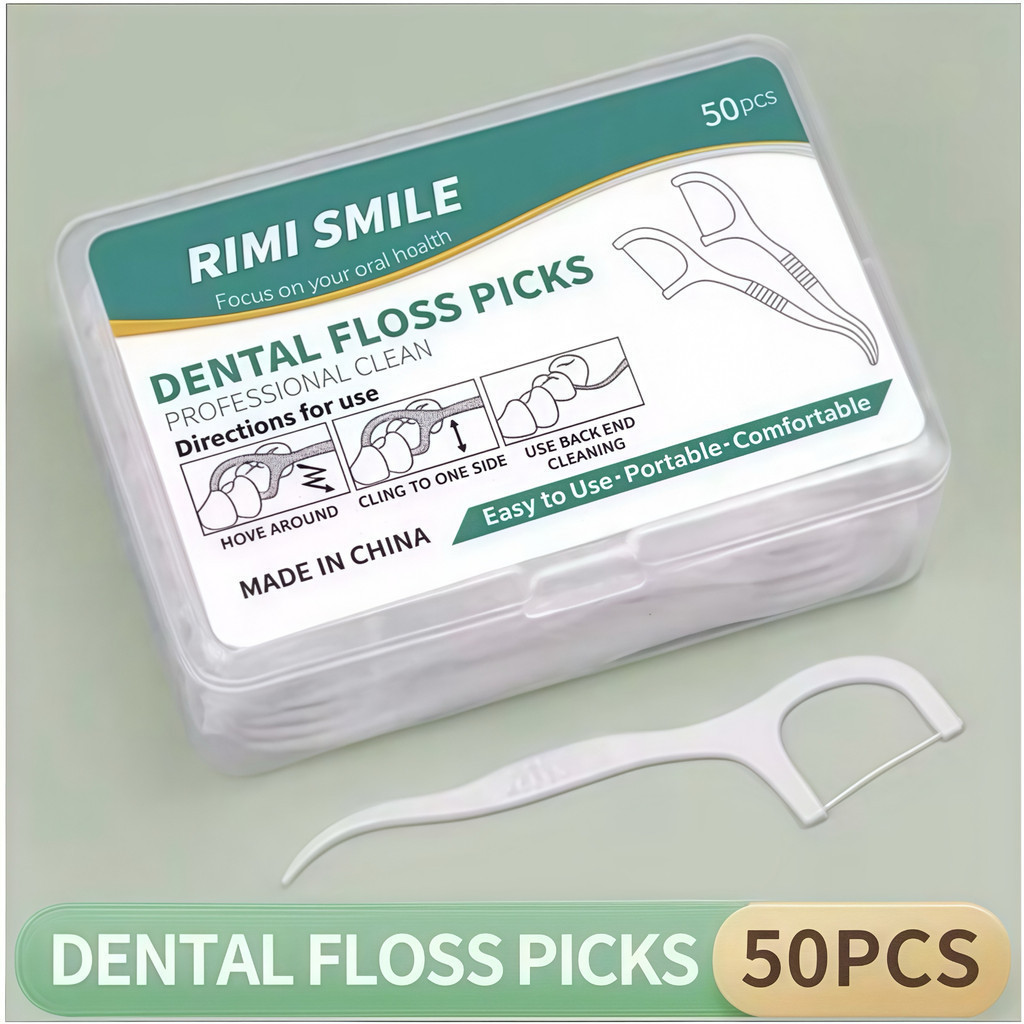 50/100/200 unidades de fio dental Fio dental ultrafino arqueado marisa ANJIN.B