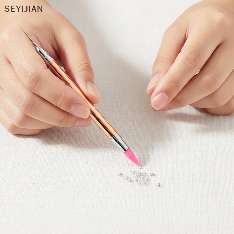 [EYS] Caneta De Gel Com Cais De Strass Fácil De Usar Para Arte Criativa Em Unhas BR