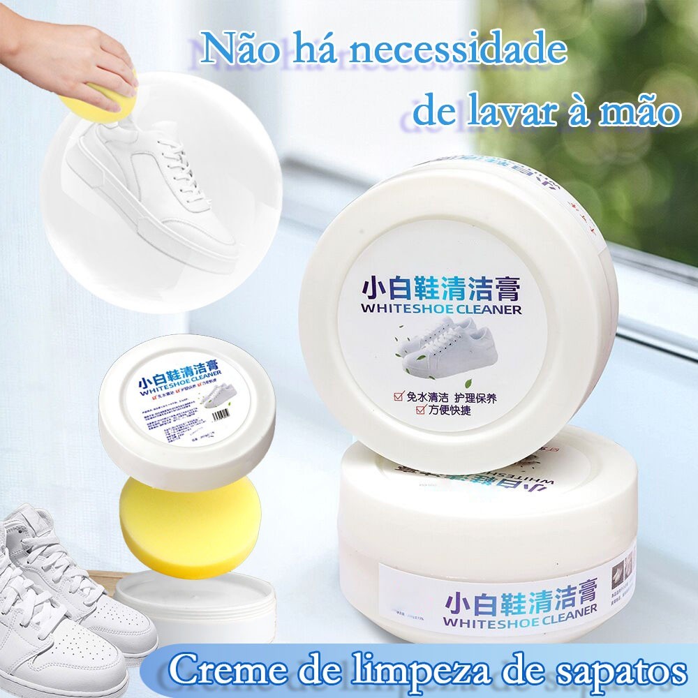 MEDOOSI-260G Sapatos Brancos Cuidados De Limpeza Creme Sujeira Branqueador De Manchas Para Escova De Tênis Reutilizáveis
