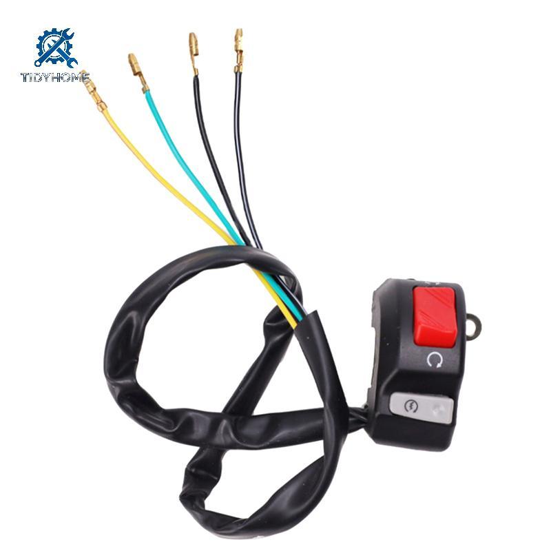 FFBR Interruptor Universal Para Motocicleta , 7/8 Polegadas , Guidão De Neblina , Buzina , Botão Liga/Desliga , 12V Scoo