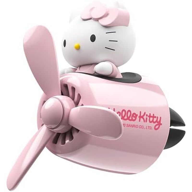 Ambientador De Carro , Lindo Clipe De Ventilação Piloto De Gato Rosa , Acessórios Internos , Hélice Rotativa , Ventilado