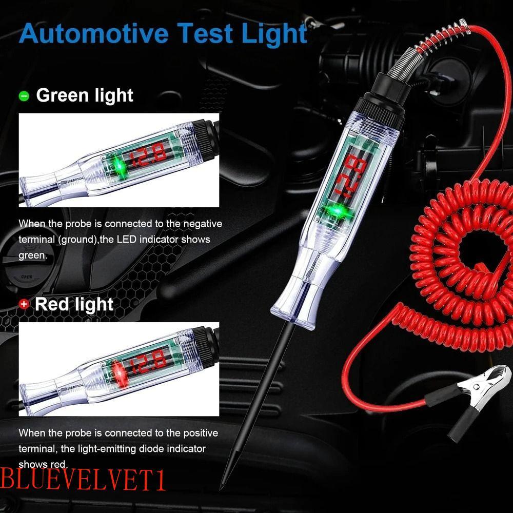 Testador De Circuito De Tensão BLUEVELVET1 , Caneta De Teste De Sonda De Diagnóstico De Carro Com Display Digital Multif