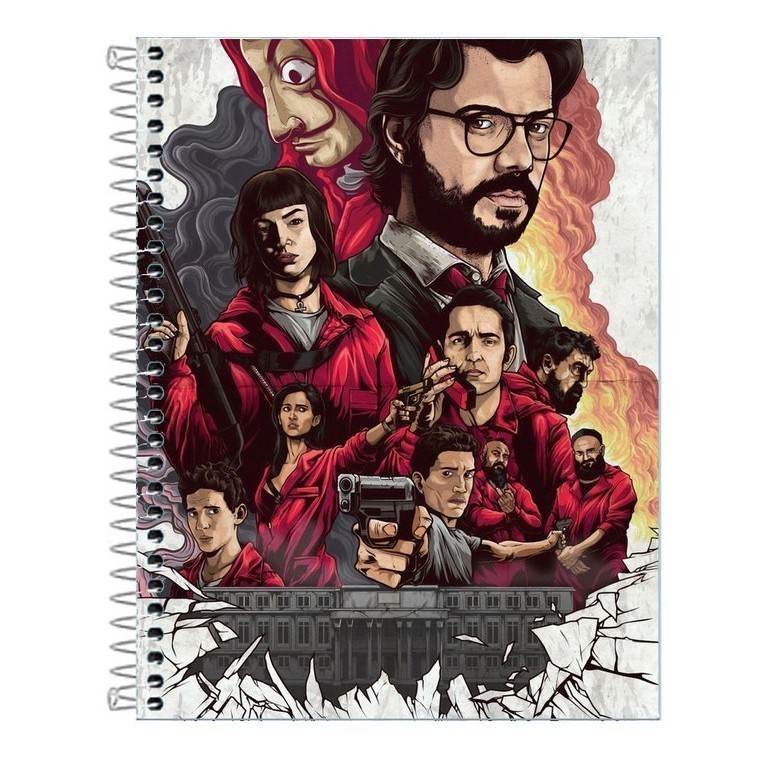 Caderno     10 Matérias La Casa De Papel