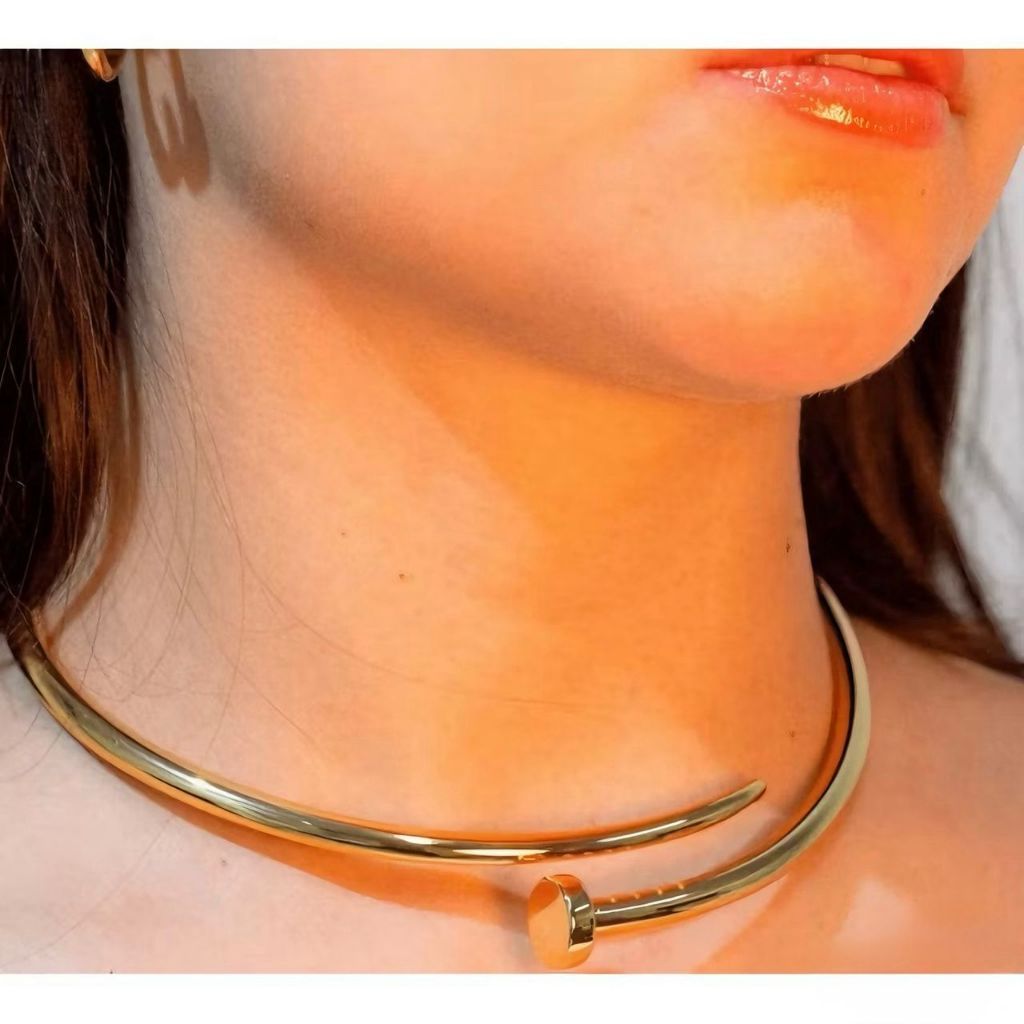 Conjunto Feminino Colar e Pulseira Cravejados – Aço Inoxidável, Design Moderno e Elegante