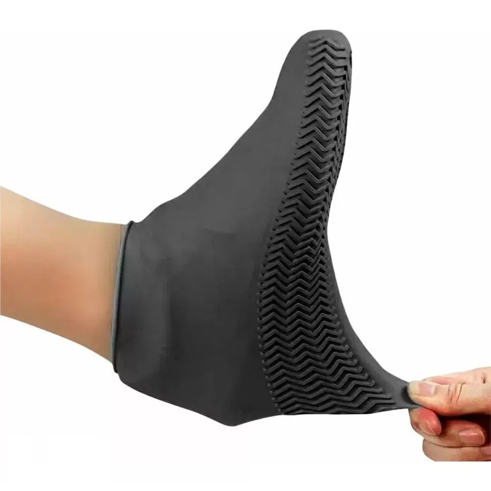 Novo Protetor De Sapato Calçado Silicone Impermeável Para Chuva Antiderrapante Capa Para Tênis M Temdetudoss