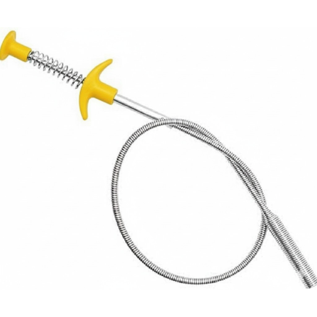 Desentupidor de Ralo com Garra Pegadora 160cm Inox Remove Cabelos de Pias, Vasos, Banheiras e Ralos