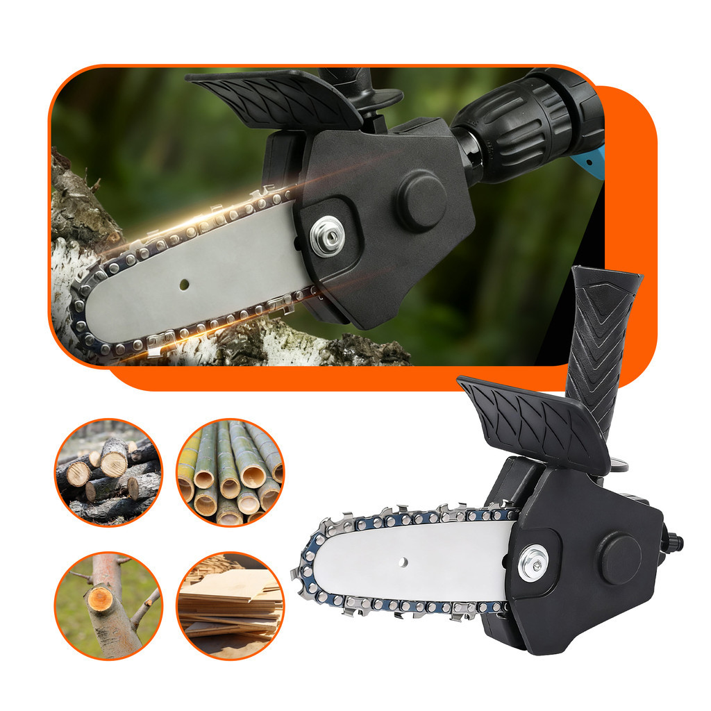 Adaptador de Motosserra Portátil para Furadeira Parafusadeira 4 polegadas