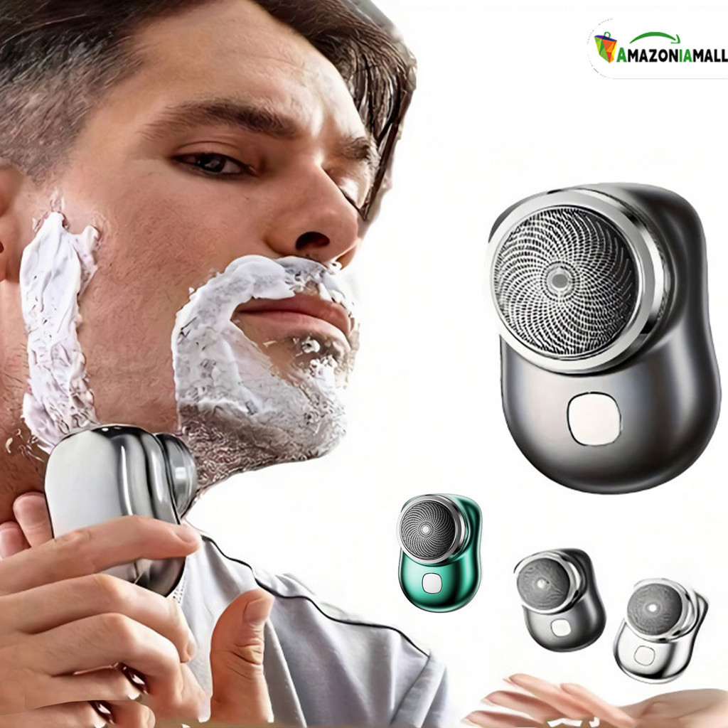 Conveniente para transportar!Mini aparador de barba elétrico portátil à prova d'água tipo C, desconto obrigatório!