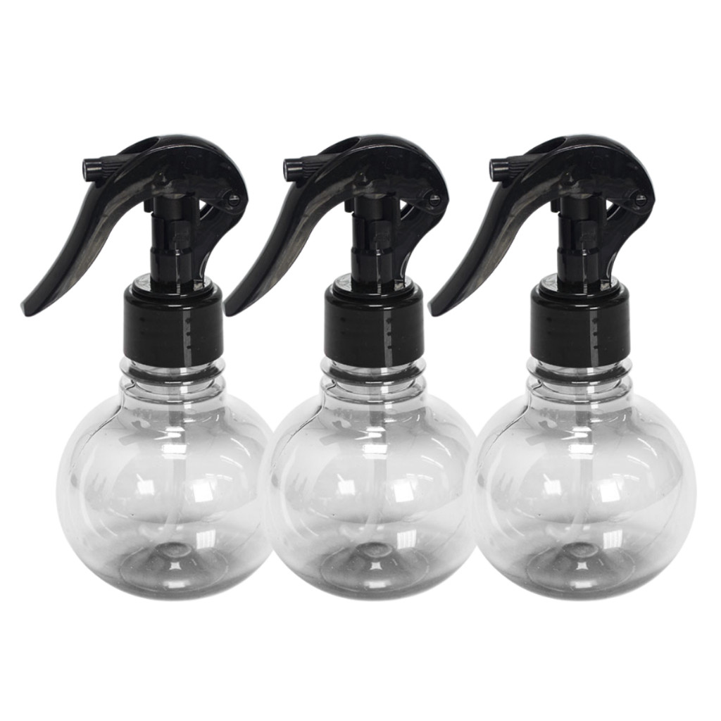 KIT 3 BORRIFADORES MINI BOLINHA 180ML PULVERIZADOR