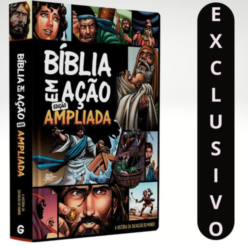 Bíblia Em Ação | Edição Ampliada | Capa Dura: A Bíblia Em Formato De Quadrinhos