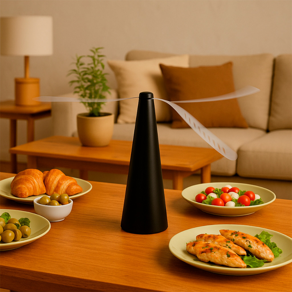 Mini Ventilador Repelente Espanta Moscas Inseto Mosquito Portátil  2 Hélices - AL12037
