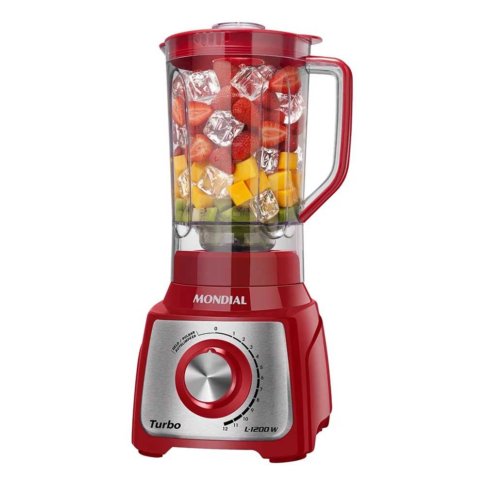 Liquidificador Turbo Mondial 1200W L-1200 RI 110V