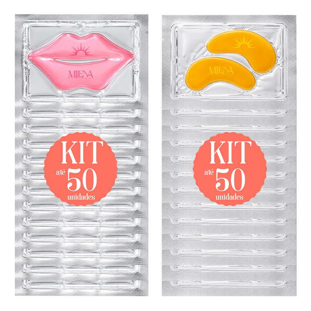 Kit Skincare 10/20/30/40/50 Pad Labial + Pad de Olhos