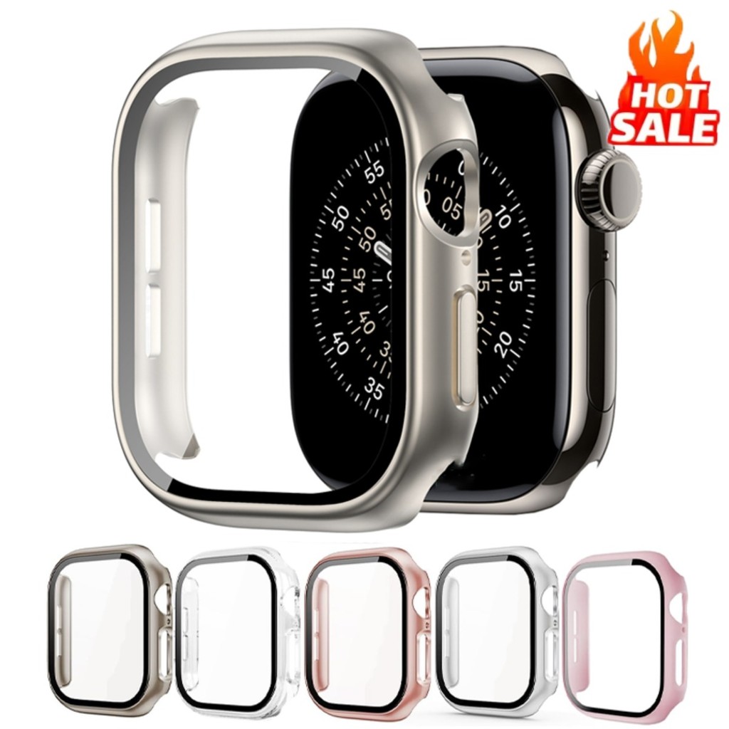 Capa Apple Watch Acrilico Vidro Temperado Relogio Smartwatch Apple Watch Ultra 38 40 41 42 44 45 46 49m – O Melhor Preço