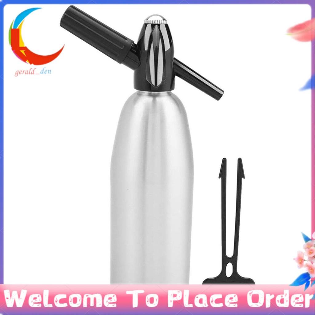 Garrafa De Água Refrigerante 1L Portátil Sifão De Fabricante Com Regulador De Pressão Para DIY Mojitos Cocktails Sucos