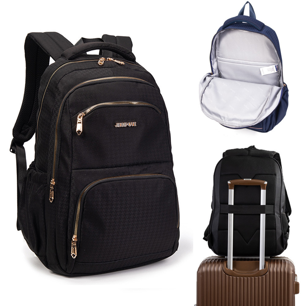 Senhoras mochila estudante escola saco impermeável pode caber portátil conveniente para viajar