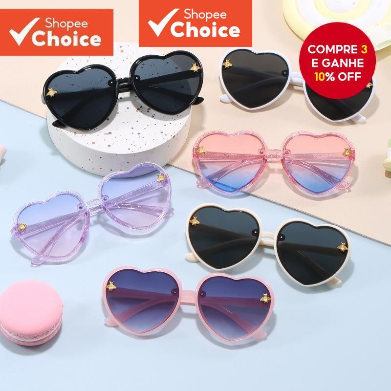 Óculos De Sol De Desenho Animado Para Bebês Meninas Proteção UV400 Lindos Tons Infantis Ajustáveis E Confortáveis Brinca