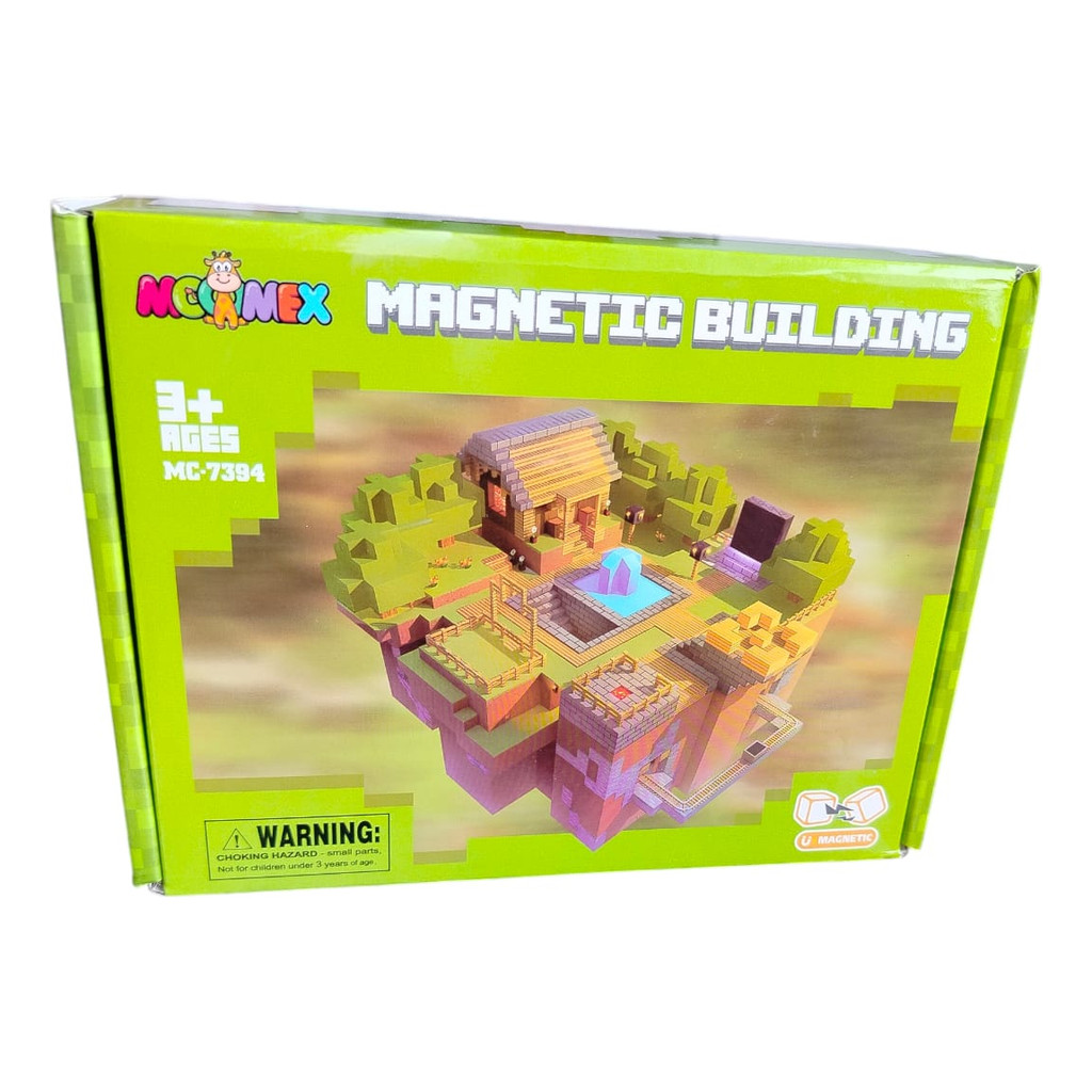 Bloco Magneticos De Construção 64 Peças C 4 Personagens