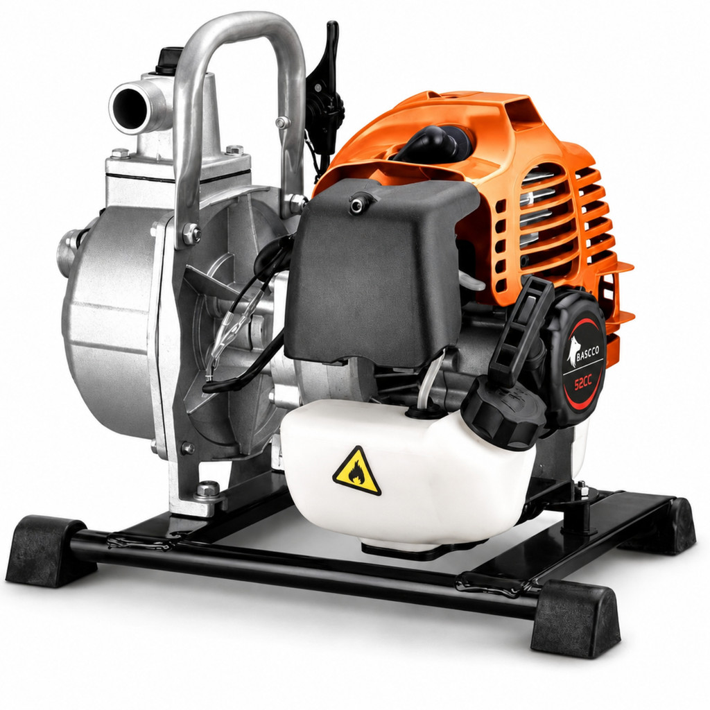 Motobomba Gasolina 2 Tempos BASCCO Modelo Potente 52cc 2.5Hp