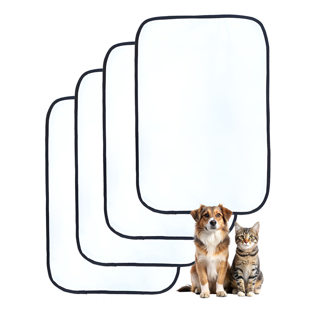 Tapete Higienico 80x60cm Kit 4 Branco